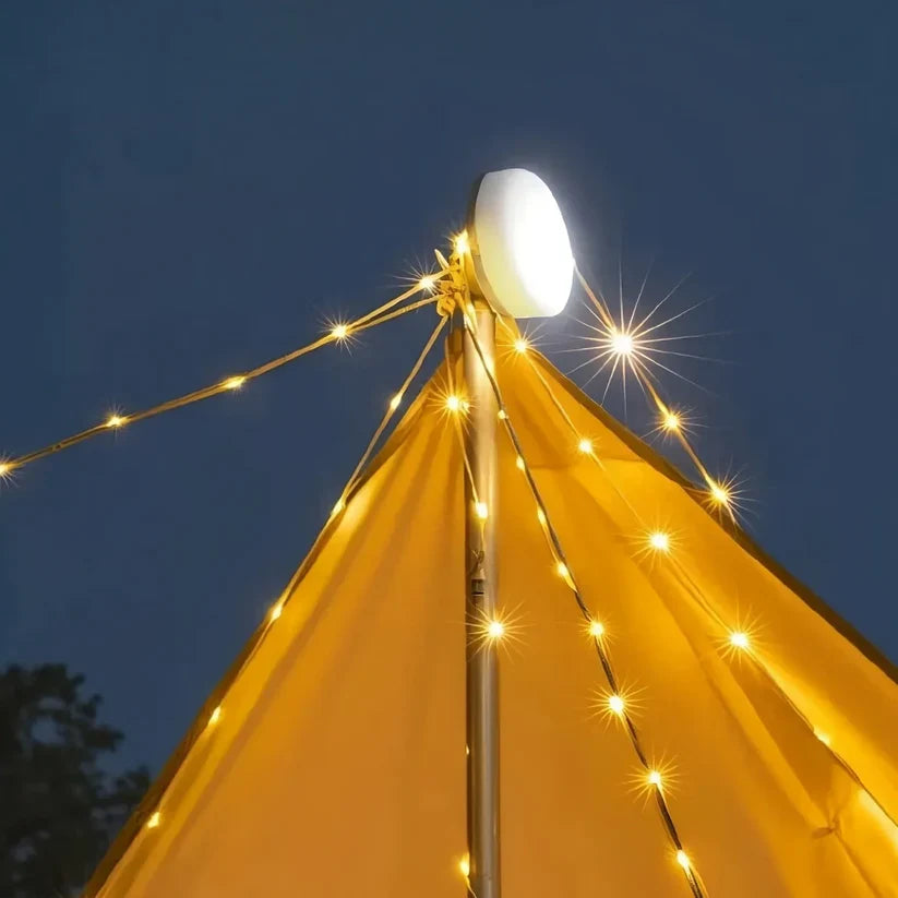 Výkonná LED kempingová lampa s dlouhou výdrží baterie