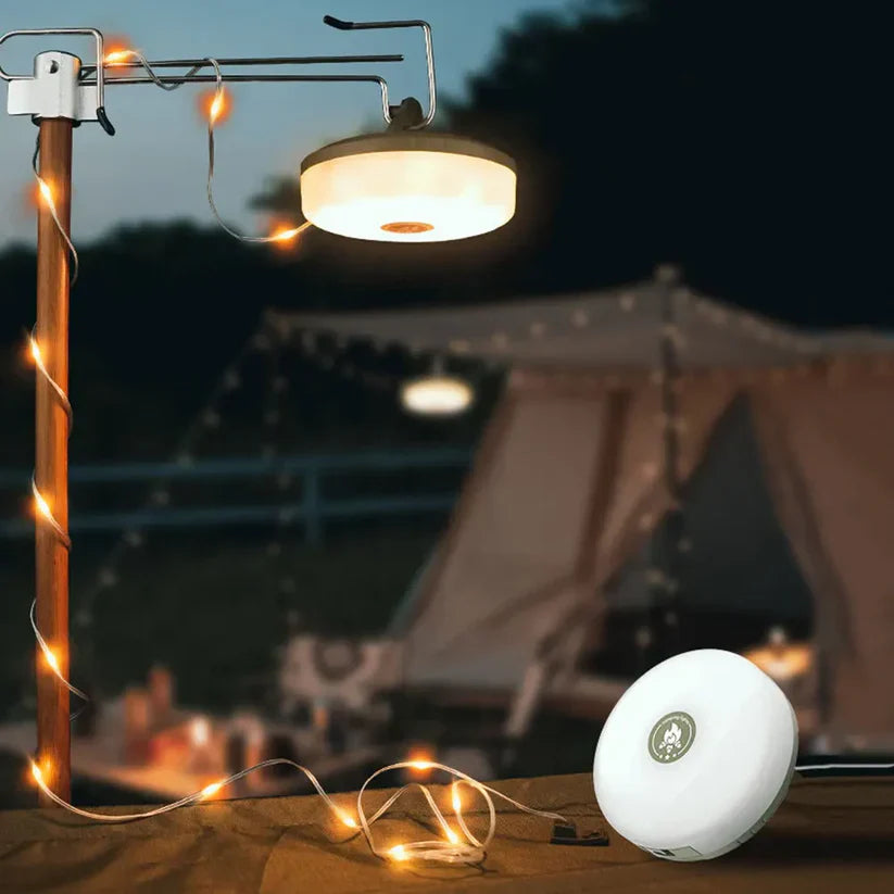 Výkonná LED kempingová lampa s dlouhou výdrží baterie