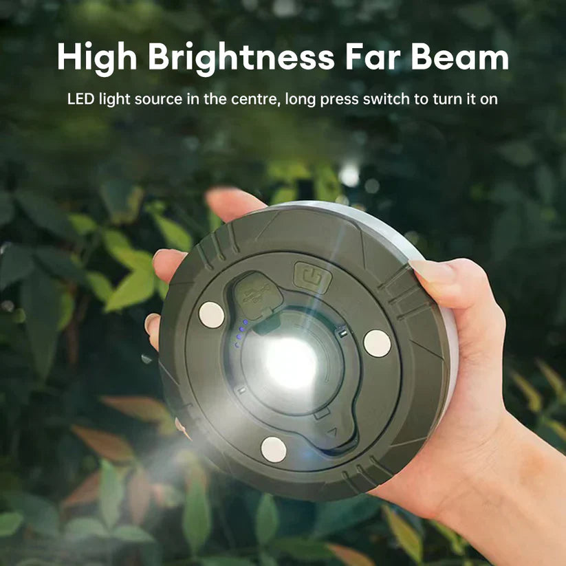 Výkonná LED kempingová lampa s dlouhou výdrží baterie