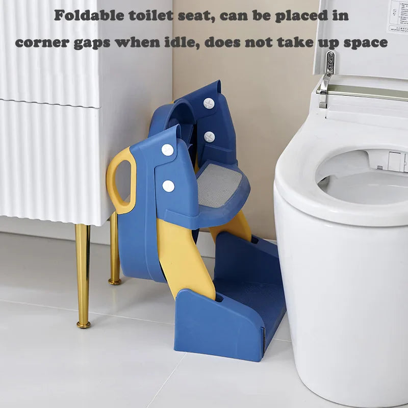 Käytettävä lasten taitettava wc-istuin
