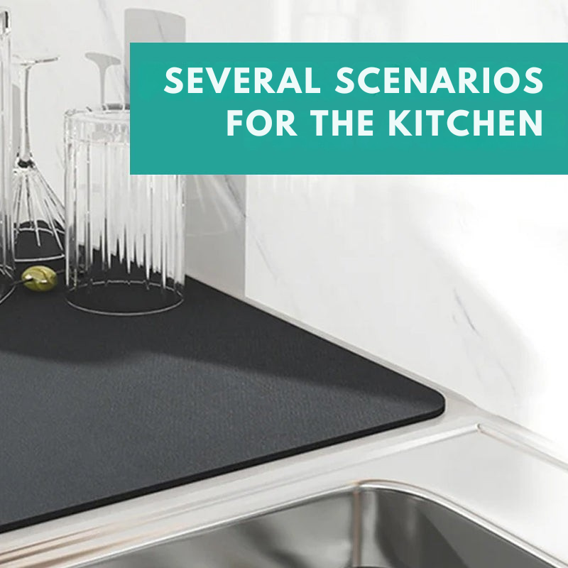 Drainage Mat: Quick Absorption and Clean Kitchen 