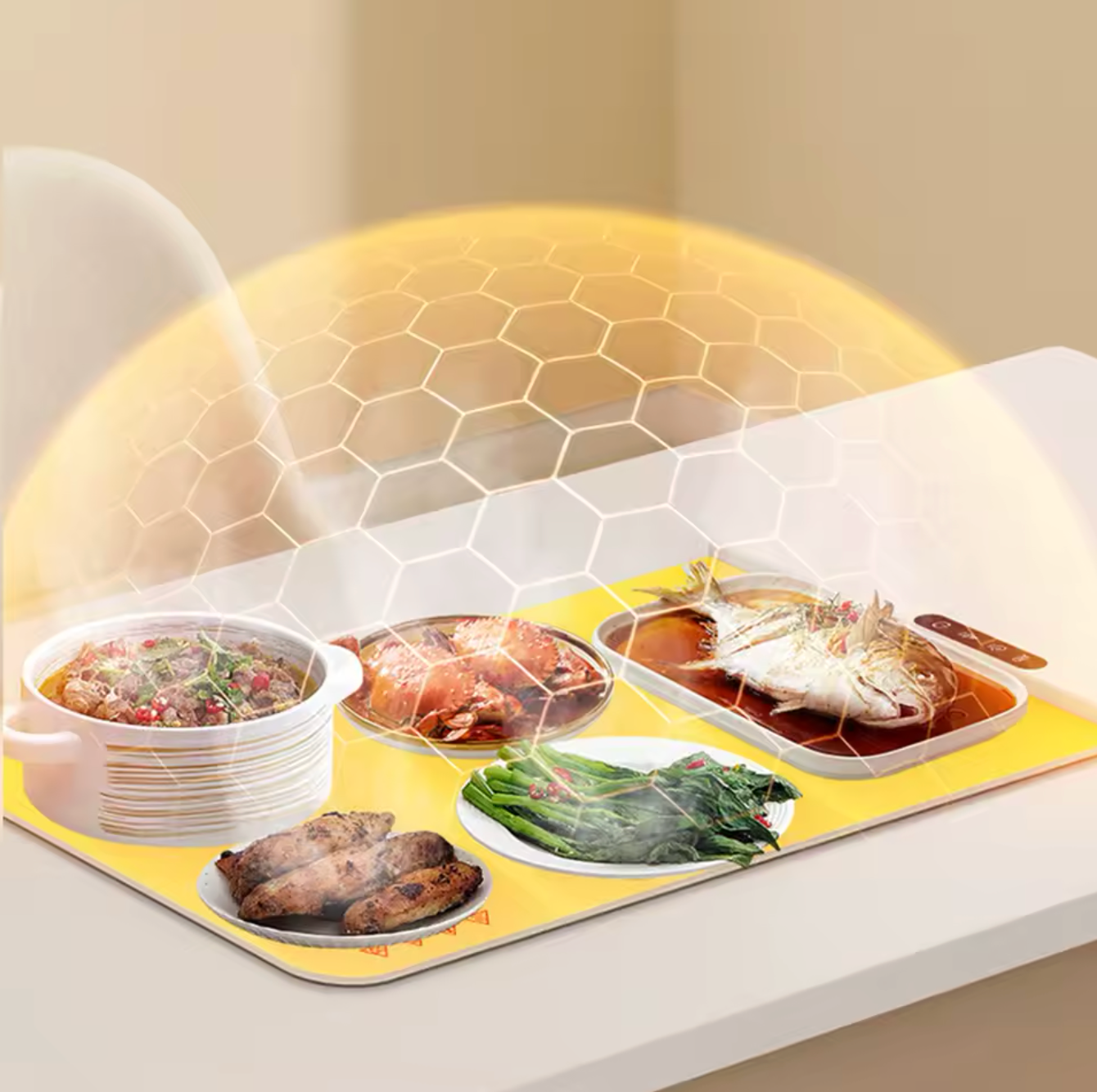 Smart heating plate - Keep your dishes hot for a long time 