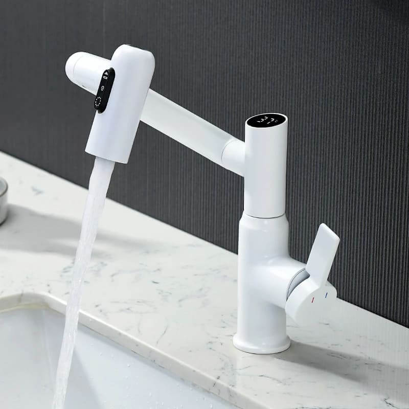 Digital display faucet