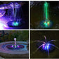 Vícebarevná LED solární fontána